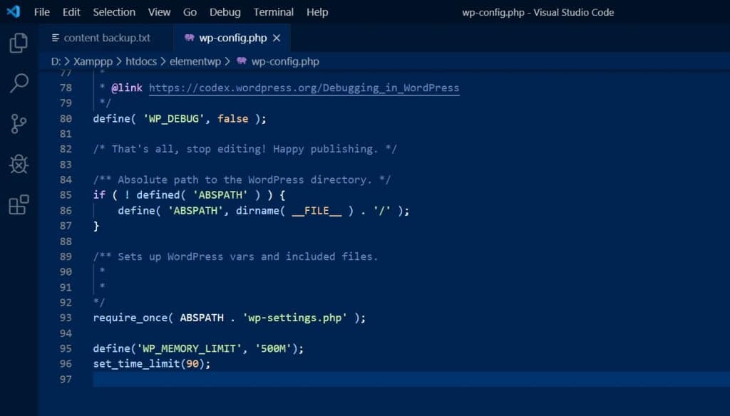 فایل wpconfig.php
