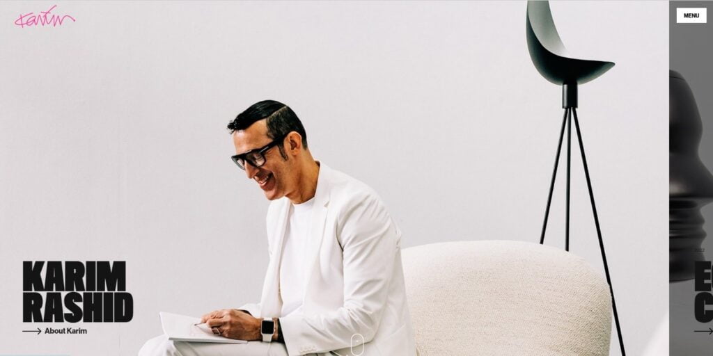 سایت طراحی داخلی Karim Rashid