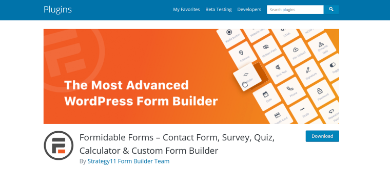 فرمیدبل فرم (Formidable Forms)