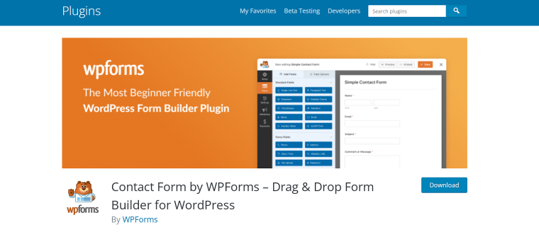 وی پی فرم (WPForms)