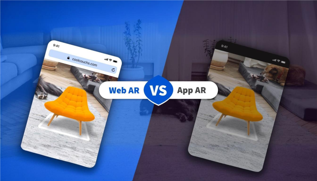 مقایسه وب AR و اپلیکیشن AR